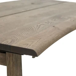 True Spisebord 200 x 95 x 75 cm, plade + ben i mørkt træ