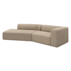 Zano 2-pers. højrevendt sofa med pufafslutning