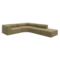 Zano 3-pers. venstrevendt hjørnesofa inkl. puf
