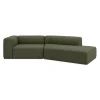 Zano 2-pers. venstrevendt sofa med pufafslutning
