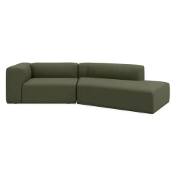 Zano 2-pers. venstrevendt sofa med pufafslutning